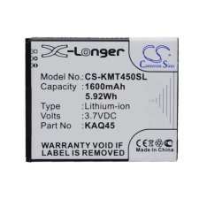 KAQ45 Akkumulátor 1600 mAh mobiltelefon akkumulátor