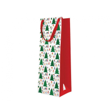 Karácsony Christmas Hustle, Karácsony italtáska 12x37x10 cm ajándéktasak