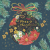  Karácsony Graphic Bauble szalvéta 20 db-os 33x33 cm