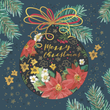 Karácsony Graphic Bauble szalvéta 20 db-os 33x33 cm papírárú, csomagoló és tárolóeszköz