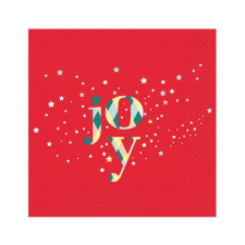 Karácsony i Red Joy szalvéta 20 db-os 33x33 cm party kellék