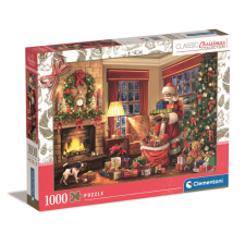 Karácsony i Santa&#039;s Gift 1000 db-os puzzle Clementoni puzzle, kirakós