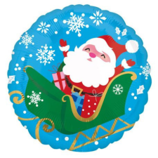 Karácsony Santa Claus, Télapó fólia lufi 43 cm party kellék
