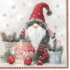 Karácsony Scandinavian Gnome szalvéta 20 db-os 33x33 cm