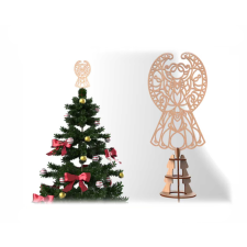  Karácsonyfa csúcsdísz angyalkás dekorációs kellék