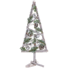  Karácsonyfa MagicHome Karácsony, fa, ezüst gömbökkel, 20 x 3 x 47 cm