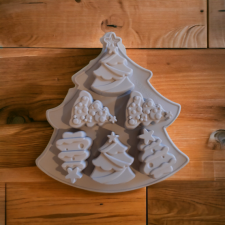  Karácsonyfa Szilikon Forma - 6 adagos sütés és főzés