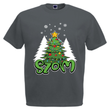 Karácsonyfa - szom - Karácsonyi Férfi Póló férfi póló