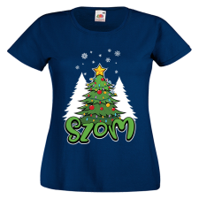  Karácsonyfa - SZOM - Karácsonyi Női Póló női póló