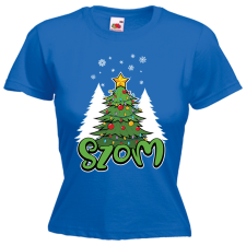  Karácsonyfa - SZOM - Karácsonyi Női Póló női póló
