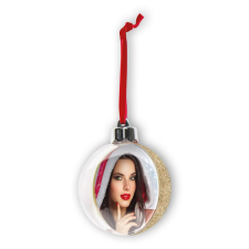  Karácsonyfadísz (arany) (75x75mm) karácsonyfadísz