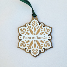  Karácsonyfadísz egyedi felirattal karácsonyfadísz