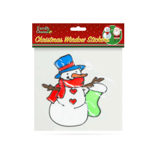  Karácsonyi ablakdekor - hóember - 18 x 18 cm karácsonyi ablakdekoráció