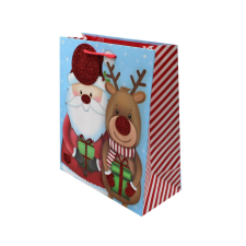  Karácsonyi ajándéktáska, SDE L SANTA/REINDEER ajándéktasak