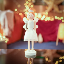 Karácsonyi angyal figura dekoráció 36 cm – 2 féle karácsonyi dekoráció