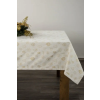 Karácsonyi asztalterítő jacquard anyagból karácsonyi motívumokkal Arany 135x180 cm