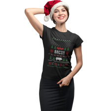  Karácsonyi Bacon - Női Póló női póló