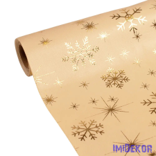  Karácsonyi bársony dekorációs anyag, asztali futó, 28cm x 2.7m - Krém dekorációs kellék