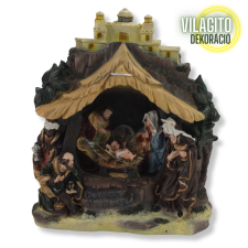  Karácsonyi betlehem - világítós dísz dekorációs kellék