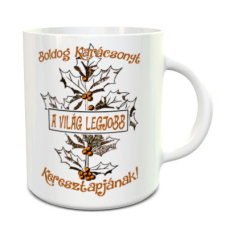  Karácsonyi bögre - Legjobb keresztapa bögrék, csészék