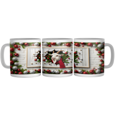  Karácsonyi Cartoon Happy Kecske - Bögre bögrék, csészék