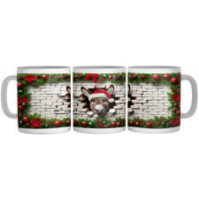  Karácsonyi Cartoon Szamár - Bögre bögrék, csészék