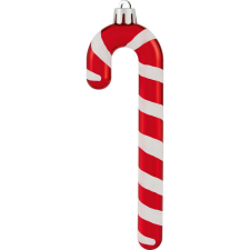  Karácsonyi dekoráció cukorpálca piros-fehér 4 darab karácsonyfadísz
