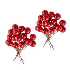  Karácsonyi dekoráció – Piros bogyók party kellék