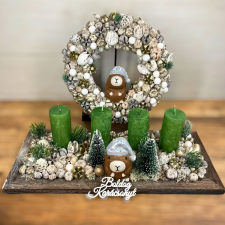  Karácsonyi DIY díszcsomag – Capibara adventi asztaldísz és ajtódísz szett dekorációs kellék