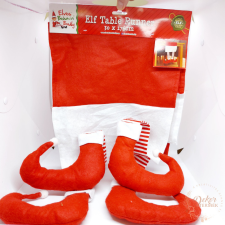  Karácsonyi elf asztali futó dekorációs kellék