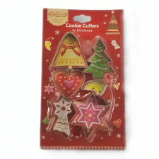 Karácsonyi fém kiszúrók csengő,fenyő,csillag...6 db/ csomag sütés és főzés
