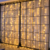  Karácsonyi fényfüzér, Függöny típus, IP44, 13 m x 1 m, 780 LED, Meleg fehér, vakuval, Transzformátor, Összeköthető, 3 m-es hosszabbítóval, Átlátszó vezeték, Beltéri/Kültéri, Flippy
