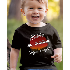  Karácsonyi gyerek póló - Mikulás szánja