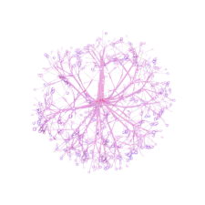  Karácsonyi installációs gömbmodell mikro LED-ekkel, 40 cm, rózsaszín karácsonyi dekoráció