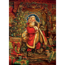 Karácsonyi jelenet puzzle 1000 darabos COBBLE HILL puzzle, kirakós