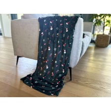 KARÁCSONYI KALAP sötétzöld karácsonyi mikroplüss takaró Méret: 160 x 200 cm lakástextília