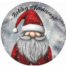  Karácsonyi kísérőkártya manó dekorációs kellék