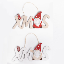 Karácsonyi kopogtató fa 25x12 cm XMAS felirattal karácsonyi dekoráció