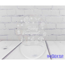  Karácsonyi kör plexi 7cm 3db/csomag - Motívumos dekorációs kellék
