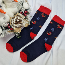  Karácsonyi-mikulásos zokni tacskós mintás 39-42 női zokni
