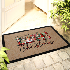 Karácsonyi mintás Lábtörlő 60x40 cm "Love Christmas" színes HD lakástextília