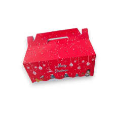 Karácsonyi muffin doboz, 4 adagos, 10 db (15,5*15,5cm) sütés és főzés