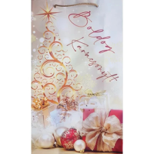  Karácsonyi nagy álló lakk dísztasak 36x22x9 cm UTOLSÓ DARABOK ajándéktasak