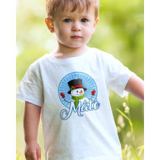  Karácsonyi póló szett - Hóemberes gyerek póló