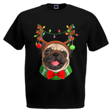  Karácsonyi Pug - Karácsonyi Férfi Póló