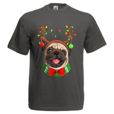 Karácsonyi Pug - Karácsonyi Férfi Póló férfi póló