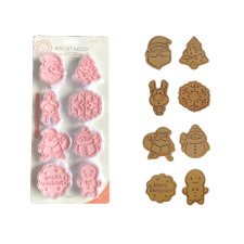  Karácsonyi sütipecsét készlet, 8 részes sütés és főzés