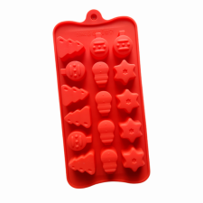 Karácsonyi szilikon bonbon forma, 16 adagos sütés és főzés