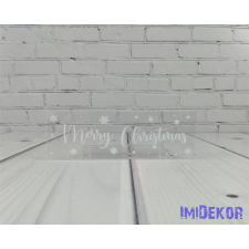 Karácsonyi tégla plexi 3,5x10cm 3db/csomag - Merry Christmas dekorációs kellék