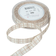  Karácsonyi textil szalag JARA 15mmx15m dekorációs kellék